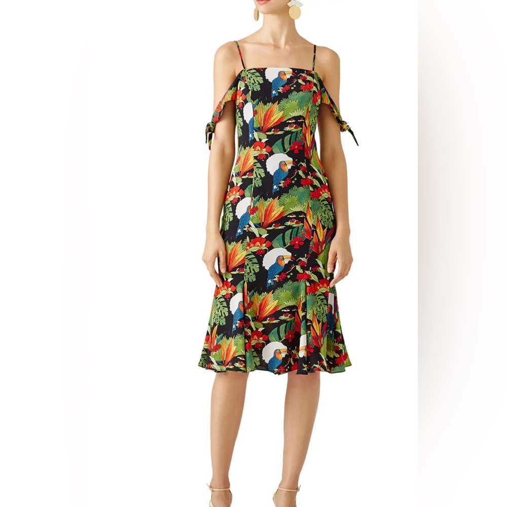 Bailey 44 Ipanema Tropical Toucan Print Dress